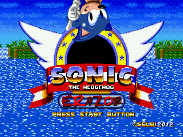 Sonic Erazor (v4.0) Title Screen